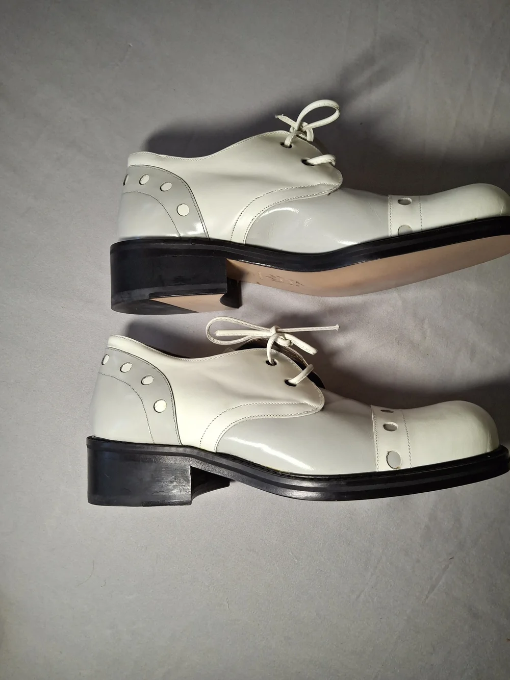 Vintage Smith & Co Made in Italy Leather Square Toe Derby S Men's US 7 / EU 40